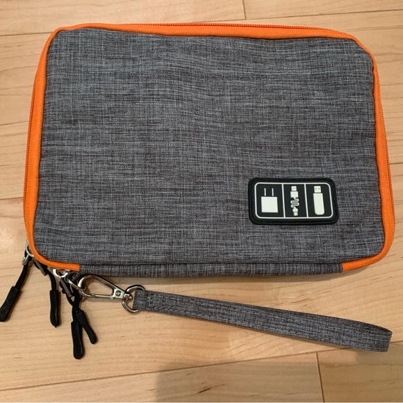 Cable Organizer Zipper Travel Case for Tech/Electronics - Picture 1 of 4